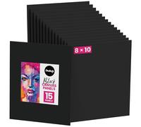 Chalkola 15 Black Canvas for Painting 8x10 inch - Primed Cotton Panels