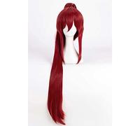 CHALKSEA Anime Cosplay Wig, Fairy Tail Erza Scarle Wig, Long Red Wig, with Free Wig Cap, for Christmas Carnival Party Halloween Cosplay Wig, for Anime Fans