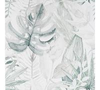 Chalky Tropical Soft Navy Wallpaper - Modern Contemporary Feature Wall - Floral Botanical Paste The Wall