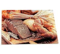 Challah Cutting Board and Tray - Tempered Glass with Beautiful Painted Shabbat Pattern and Design - by The Kosher Cook