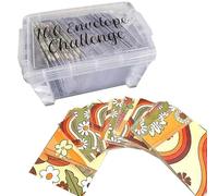 Challenge 100 Envelopes - Cash & Expense Envelopes, Budget Planning Book Kit | Portable Money Saving Challenge Box Kit with Money Box and Envelopes, 100 System