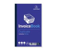 Challenge 210 x 130 mm Duplicate Book Carbonless Invoice without Vat/Tax, 100 Pages, Set of 5