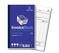 Challenge 210 x 130 mm Duplicate Invoice Book with Vat, Carbonless, 100 Pages, Set of 1