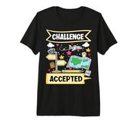 Challenge Accepted Funny World Traveler Premium T-Shirt