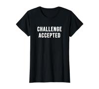 Challenge Accepted Value Graphic T-Shirt, Women, Black, M