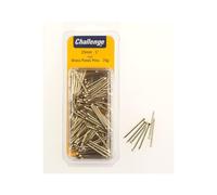 Challenge Brass Panel Pins 25mm Clam Pack 60g