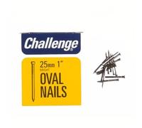 Challenge Bright Steel Oval Nails 40mm 225g - 12014