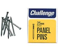Challenge Bright Steel Panel Pins 25mm 50g - 10608, Silver