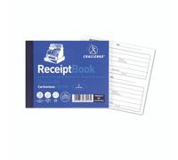 Challenge Duplicate Receipt Book 105 x 130 mm, Carbon, 100 Pages, Pack of 5