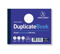 Challenge Duplicate Book, Carbonless, 100 Pages, 5 pack (105 x 130 mm)