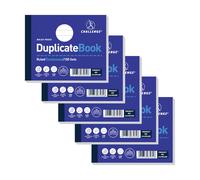 Challenge Duplicate Book, Carbonless, 100 Pages, 5 pack (105 x 130 mm)