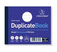 Challenge Duplicate Book, Carbonless, 100 Pages, 5 pack (105 x 130 mm)