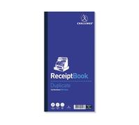 Challenge 280 x 141mm Duplicate Receipt Book Carbonless Taped Cloth Binding 200 Sets