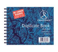 Challenge Duplicate Book Carbonless Wirebound Ruled 105x130mm (Pack 5)