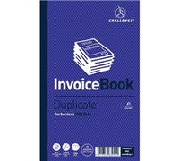 Challenge Duplicate Invoice Book with Vat, Carbonless, 100 Pages, Set of 5 (210 x 130 mm)
