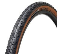 Challenge Getaway Race Vulcanized Tubeless Ready Gravel Tyre - 700c - Black / Brown / 700c / 40mm / Folding / Tubeless