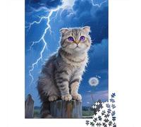 Challenge, Learn, And Enjoy with American Curl - 1000 Piece Wooden Puzzle for An Unforgettable Family Activity - Suitable for All Ages