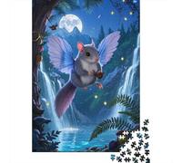 Challenge, Learn, And Enjoy with Flying Squirrel - 1000 Piece Wooden Puzzle for An Unforgettable Family Activity - Suitable for All Ages
