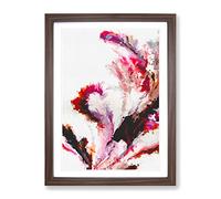 Challenge Of The Elements Abstract Framed Print | A2 Walnut Framed Wall Art | Ready to Hang | Abstract Fantasy Picture | Living Room Bedroom Lounge Office