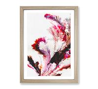 Challenge Of The Elements Abstract Framed Print for Living Room Bedroom Home Office Décor, Wall Art Picture Ready to Hang, Oak A3 Frame (34 x 46 cm)