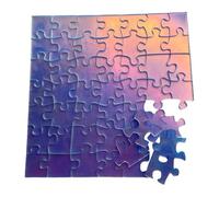 Challenge Puzzle - Innovative Hard Jigsaw Set, Clear Acrylic Iridescent Pieces, 49 Unique Shapes Puzzle, Entertaining Interactive Game | Educational Fun Activity For Teenagers Children Adults Family