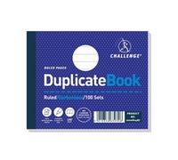 Challenge Duplicate Book, Carbonless, 100 Pages, 5 pack (105 x 130 mm)