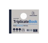 Challenge Ruled Carbonless Triplicate Book 100 Sets 105x130mm (5 Pack) 100080471