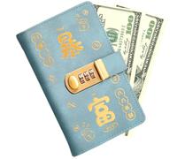 Challenge Savings Binder, Durable Book with Large Capacity, Envelope Organiser, Tracker Budget Planner for Bills and Banknotes, Waterproof Design, Money Management, Personal Financing, F