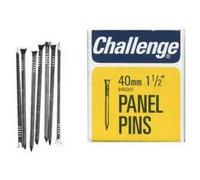 Challenge Steel Panel Pin Nails (Pack Of 24) Steel (13mm)