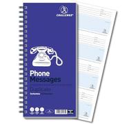 Challenge Telephone Message Book, Carbonless, 320 Messages, 1 pack (305 x 152 mm)