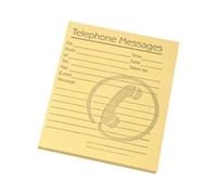 Challenge Telephone Message Pad 80 Sheets 127x102mm Yellow Paper [Pack 10]