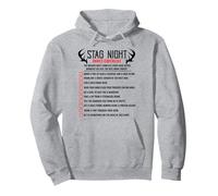 Challenge the Stag Bachelors Party Checklist Stag Do Party Pullover Hoodie