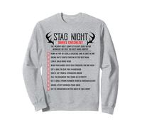 Challenge the Stag Bachelors Party Checklist Stag Do Party Sweatshirt