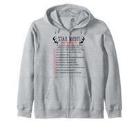 Challenge the Stag Bachelors Party Checklist Stag Do Party Zip Hoodie