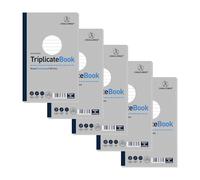 Challenge Triplicate Book, Carbonless, 100 Pages, 5 pack (210 x 130 mm)