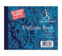 Challenge Triplicate Book Carbonless Ruled 100 Sets 105X130mm Ref 100080471 [Pack 5]
