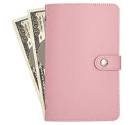 Challenge with 100 Envelopes - Money Saving Wallet, Notebook, Cash Budget Folder Planner, Simple, Funny Organiser for Filling Cash, Savings Challenge Book for Business Trips, Pink, Siehe Beschreibung