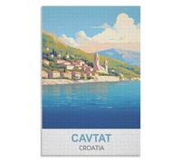 Challenge Yourself，Cavtat Croatia，Adults 1000 Piece Jigsaw Puzzle- Christmas，38x26，paper puzzle，AA-1309
