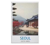 Challenge Yourself,Seoul South Korea,Adults 1000 Piece Jigsaw Puzzle- Christmas,75x50,wooden puzzle ,AA-549