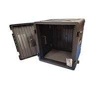 Challenger 12U (19″) Injection Moulded Rack Hard Case | Stackable Rack Case | Crush Resistant, Airline-Friendly, Watertight Flight Case | Supplied with Rack Fixings | 60.5x62.5x63cm