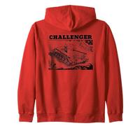 Challenger A30 WWII British Tank Scene Art Zip Hoodie
