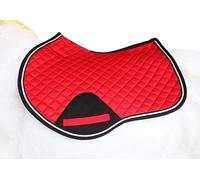 CHALLENGER Horse Contoured English Quilted Lightweight Jumping Saddle Pad Red 72TS37RD