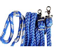 Challenger Horse Roping Knotted Tack Western Barrel Reins Nylon Braided 607186