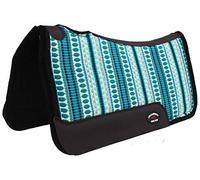 CHALLENGER Horse Saddle PAD Western Pony 23"x13" Contoured Cotton Fleece Lined Turquoise 39RT08TRP