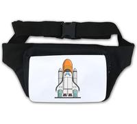Challenger Space Shuttle Mini Art Waist Bag Fanny Pack White