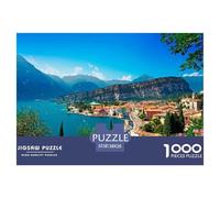 Challenging 1000 Piece Lake Garda Jigsaw for Adults - Eco-Friendly Paper Puzzle, A Mindful Toy & Unique Gift Idea 38x26cm/1000pcs