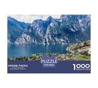 Challenging 1000 Piece Lake Garda Jigsaw for Adults - Eco-Friendly Paper Puzzle, A Mindful Toy & Unique Gift Idea 38x26cm/1000pcs