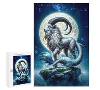 Challenging Capricorn Zodiac Sign Jigsaw Puzzle for Adults, 1000 PCS, A Satisfying Project for Experienced Puzzlers, for Cosy Nights