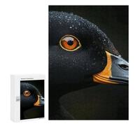 Challenging Close-up of A Black Duck Jigsaw Puzzle for Adults, 300 PCS, An Absorbing Project for Relaxed Weekends, for Creative Downtime