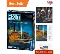 Challenging EXIT Escape Game - Theft On The Mississippi | 1-4 Players, Ages 12+